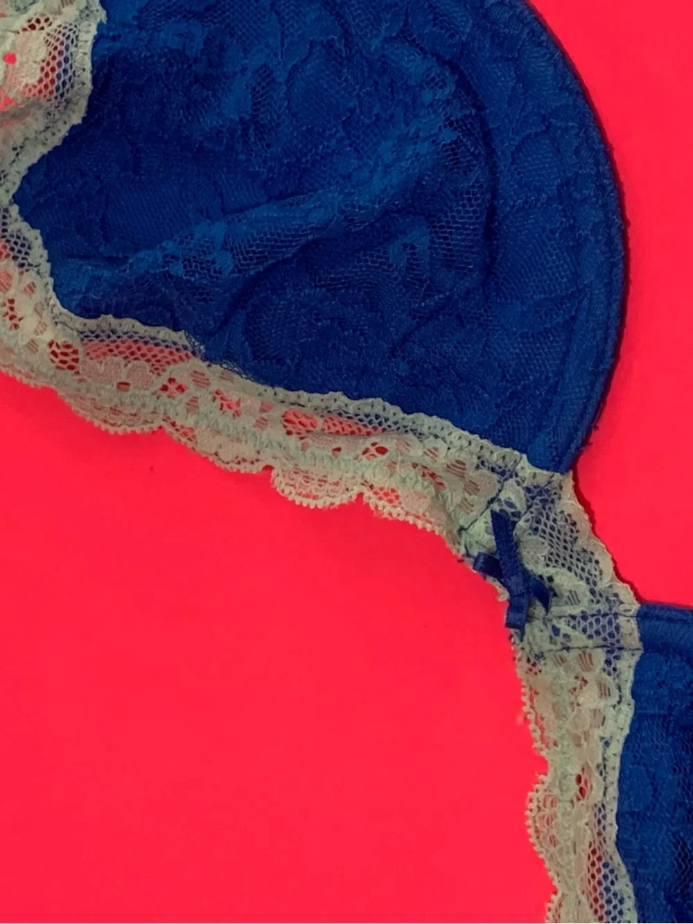 PINK Victoria's Secret Blue Lace Bra